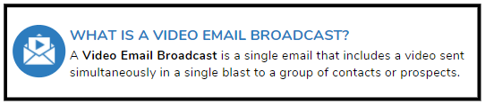 Create a Video Email Broadcast – intelliAgent